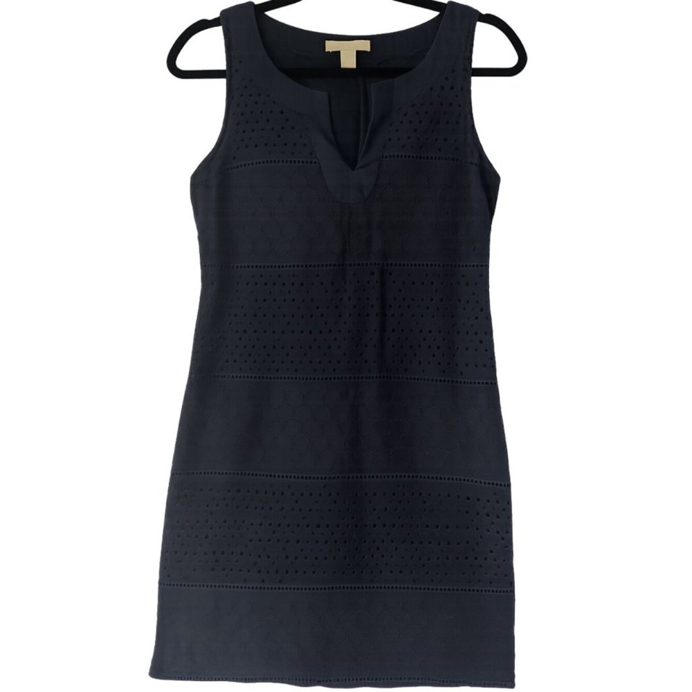 Banana Republic Navy Eyelet Sleeveless Dress Size 4